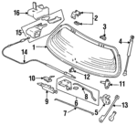 68260SR3000ZZ - Body: Hinge for Honda: Civic Image