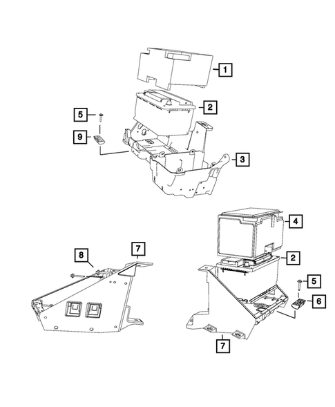 Battery, Battery Tray and Cables for 2016 Ram 2500 #2