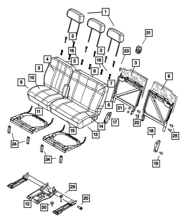 5066311AA - Interior Trim: Headrest Sleeve for Mopar Image