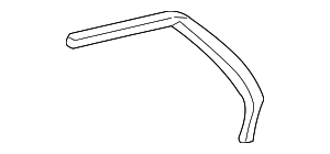 86786374 - Body: Front Passenger Side Door Upper Auxiliary Weatherstrip for GM Image