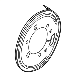 12530695 - Brakes: Backing Plate for Cadillac: XLR | Chevrolet: Corvette Image