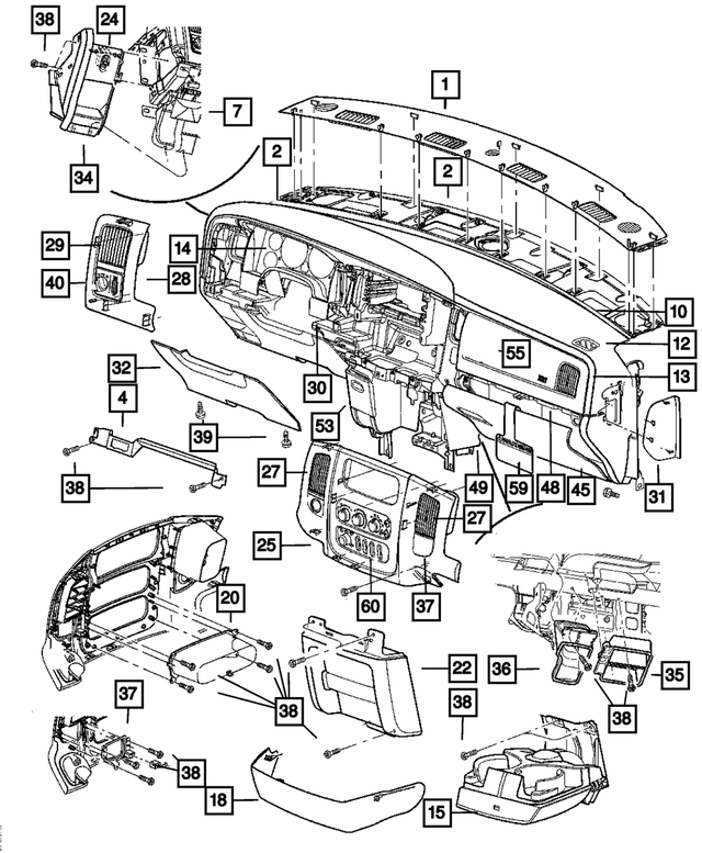 « ZF261DVAE –  : Instruments Panneau pour Mopar Image »
