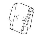 81327TGSA01 - : 2019 2020 Honda Passport - Pad R Middle Seat-Back for Honda: Passport Image