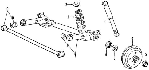 Rear Suspension for 1990 Dodge Colt #4