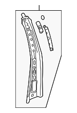 25953375 - Body: Inner Center Pillar for GMC: Acadia | Saturn: Outlook Image