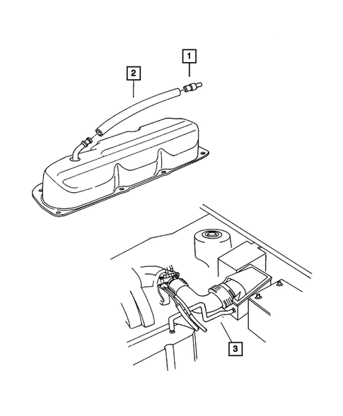 Crankcase Ventilation for 2005 Chrysler Pacifica #0
