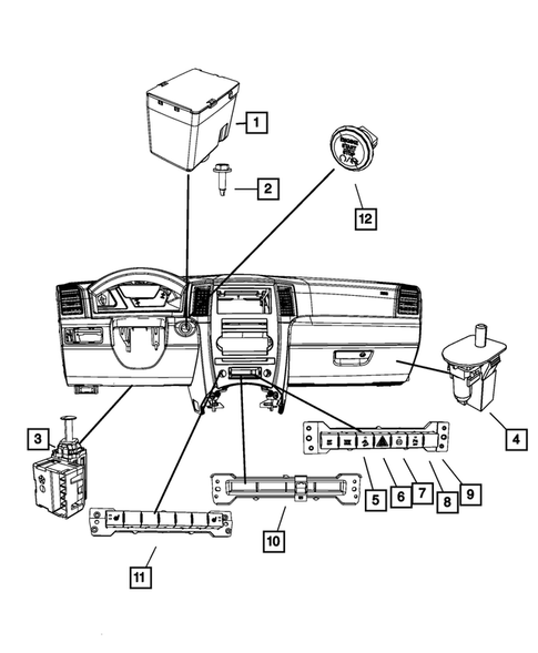 Switches for 2009 Jeep Commander #0