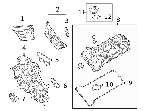 Valve & Timing Covers for 2015 Hyundai Genesis #0