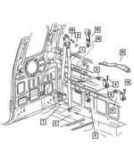 5GD021L5AD - Interior Trim: Rear Seat Belt for Mopar Image