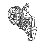 12734015 - : Fan Pulley for Chevrolet: Silverado 2500 HD, Silverado 3500 HD | GMC: Sierra 2500 HD, Sierra 3500 HD Image