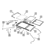 68170197AA - Body Sheet Metal Except Doors: Sunroof Glass for Dodge: Dart Image