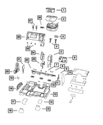 1WC51HL1AA - Interior Trim: Cup Holder Mat for Dodge: Journey Image