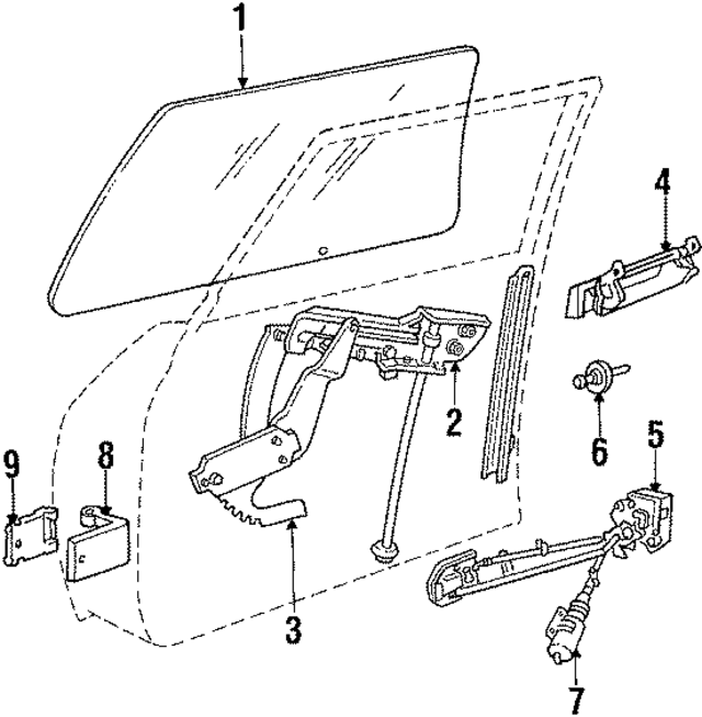 4280436 - Electrical: Window Regulator for Mopar Image