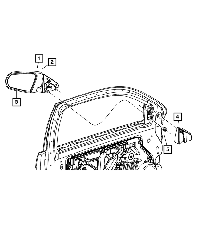 « 1SX891RPAC –  : Extérieur Arrière Retroviseur, Côté Gauche pour Mopar Image »
