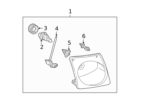 Headlamp Components for 2001 Ford Explorer Sport Trac #0