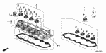 12030RBJ003 - Engine: GASKET SET, HEAD COVER for Honda Image
