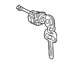 69052AA010 - Body: Cylinder &amp; Keys for Toyota: Solara Image