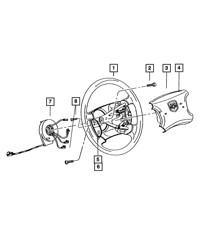 YV191J8AD - Steering: Steering Wheel for Mopar Image image