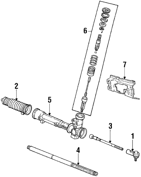 Power Steering Gear for 1984 Mercury Lynx #0