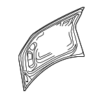 8H0827023FGRU - Body: Deck Lid for Audi: A4, A4 Quattro, RS4, S4 Image