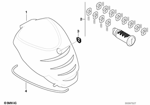 Motorcycle Trim Section, Windshield for 2004 BMW-Motorrad F 650 CS #10