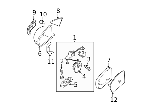 Outside Mirrors for 2009 Mercedes-Benz E 320 #0