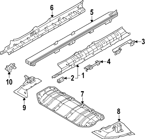 Floor & Rails for 2025 Volvo EX90 #0