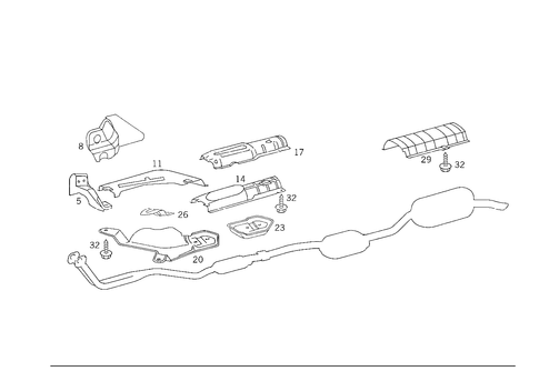 Screening Plates for 1993 Mercedes-Benz 300E #1