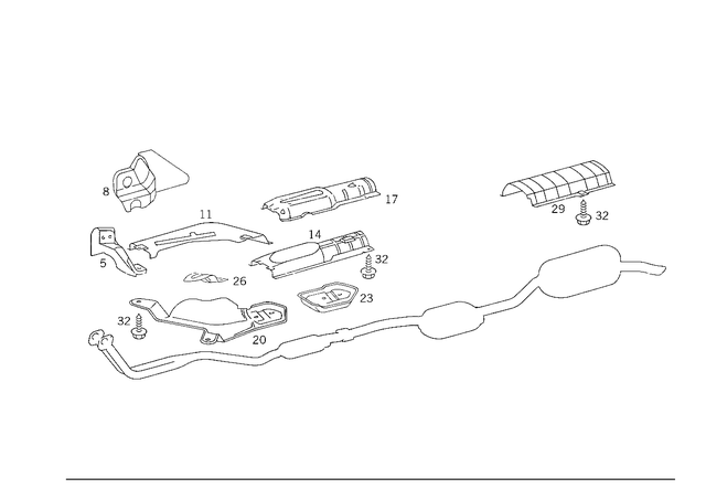 2019900836 - Exhaust System: Bolt for Mercedes-Benz: 190, 190D, 190E, 200, 200D, 280S, 280SE, 280SEL, 300CE, 300D, 300E, 300SE, 300SEL, 300TD, 300TE, 380SE, 380SEC, 380SEL, 380SL, 560SEC, 560SEL, 560SL Image image