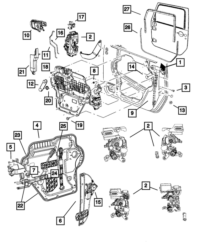 « 68089332AA – Doors, Door Mirrors and Related Parts : Plaque De Support Panneau, Côté Droit pour Mopar Image »