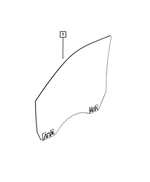68361318AC - Glass: Front Door Glass, Right for Mopar Image