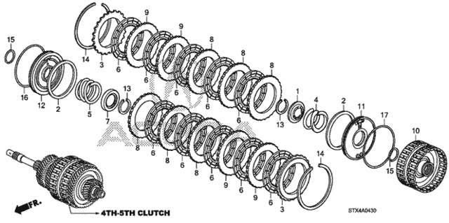 AT Clutch (4th-5th) for 2007 Acura MDX #0