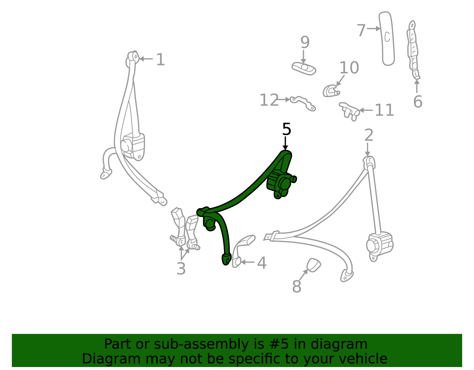 Lap & Shoulder Belt 73301-60181-B0 | OEM Parts Online