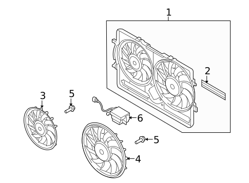 Cooling Fan for 2008 Audi A5 Quattro #0