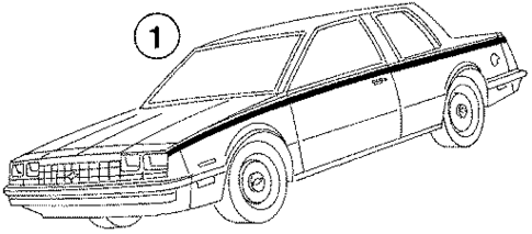 Stripe Tape for 1987 Chevrolet Celebrity #0