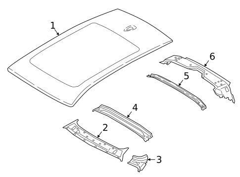Roof & Components for 2025 BMW X5 #0