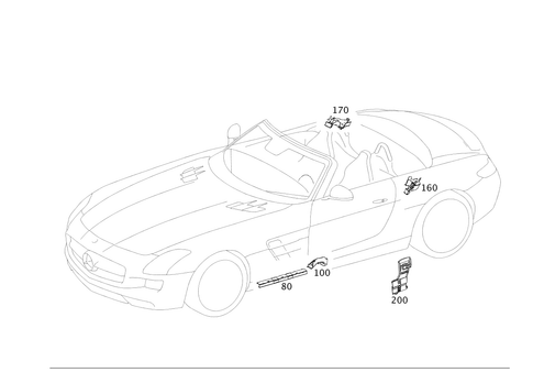Cable Cover and Cable Ducts for 2011 Mercedes-Benz SLS AMG #0