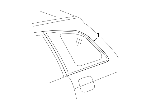 Glass & Hardware for 2004 Toyota RAV4 #0
