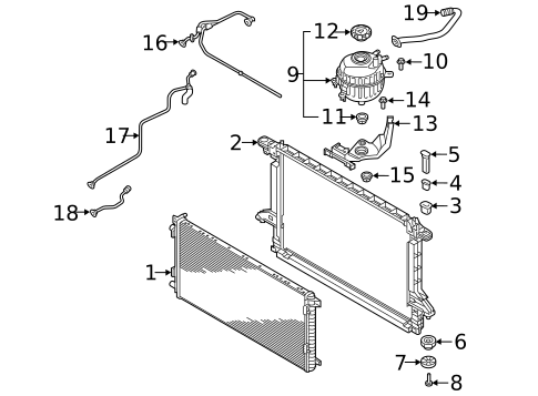 Radiator & Components for 2022 Audi e-tron S #0