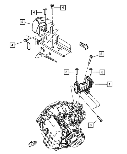 Engine Mounting for 2008 Dodge Grand Caravan #2