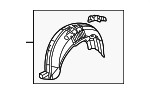 74591S5TA00 - : Quarter Panel Splash Shield for Honda: Civic Image