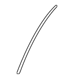 MR523431 - Body: Surround Weather-strip Retainer for Mitsubishi Image