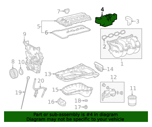17853-75030 - Engine Intake Manifold Cover - 2016-2023 Toyota Tacoma ...