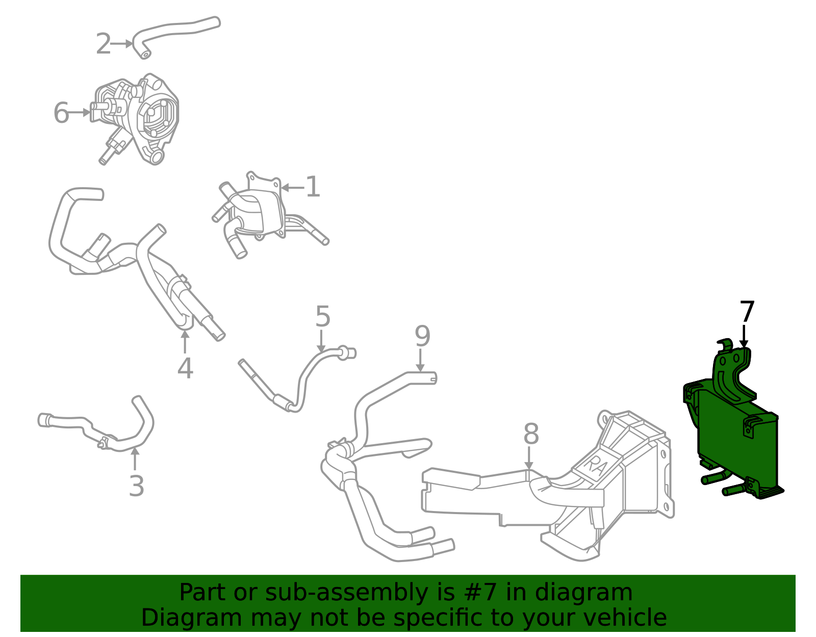 Genuine Official Toyota Oil Cooler part# 32910-F6010 for 2021-2025 ...
