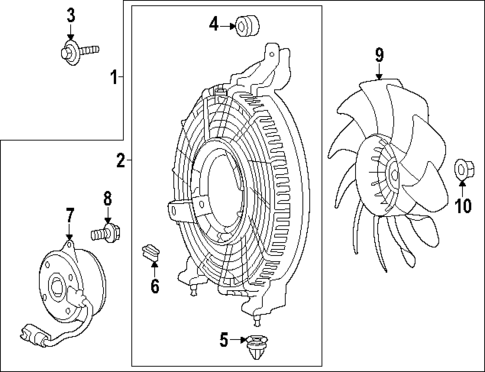 Condenser Fan for 2024 Lexus GX550 #0