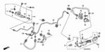 17713SA5003 - Chassis: CLAMP, FUEL VENT PIPE (BLACK) for Honda Image