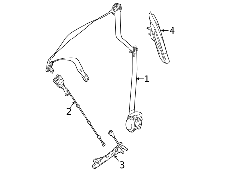 Seat Belt for 2019 Smart EQ fortwo #0
