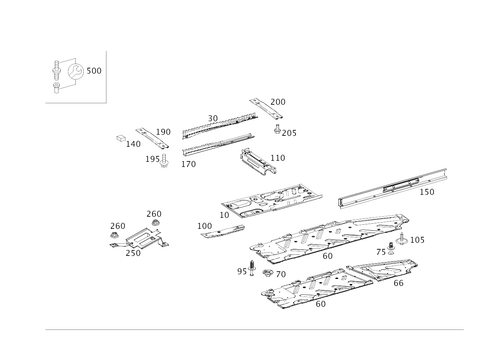 Front Floor for 2020 Mercedes-Benz GLA250 #0