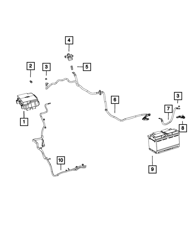6509569AA - Electrical: Nut for Dodge: Durango | Jeep: Grand Cherokee, Grand Cherokee WK Image