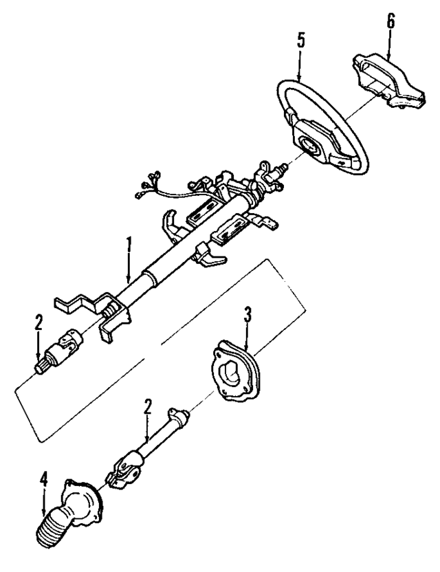 E92Z3691A - Steering: Upper Shaft Assembly for Ford: Probe Image